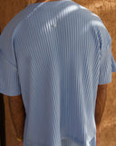 Baby Blue Pleated T-Shirt