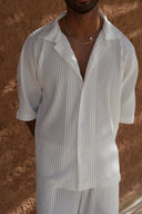 White Pleated Shirt