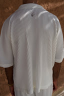 White Pleated Shirt