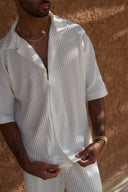 White Pleated Shirt