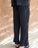 Black Pleated Trousers