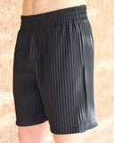 Black Pleated Shorts