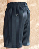 Black Pleated Shorts