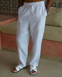 White Linen Trousers