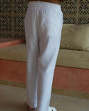White Linen Trousers
