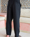Black Linen Trousers