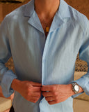 Blue Linen Shirt