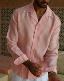 Pink Linen Shirt