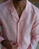 Pink Linen Shirt