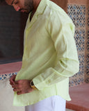 Pistachio Linen Shirt