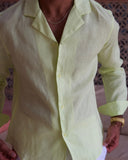 Pistachio Linen Shirt