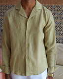 Olive Linen Shirt