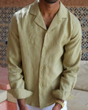 Olive Linen Shirt