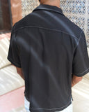 Black TENCEL™ Shirt | Sole Mode Collection
