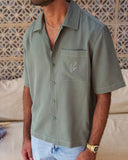 Olive TENCEL™ Shirt | Sole Mode Collection