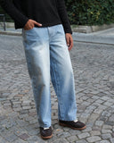 Belleville Straight Leg Jeans — Blue Washed
