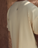 Yellow Pleated T-Shirt