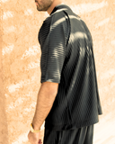Black Pleated Shirt