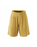 Yellow Pleated Shorts
