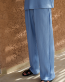 Baby Blue Pleated Trousers