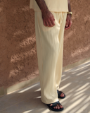 Honey Yellow Pleated Trousers