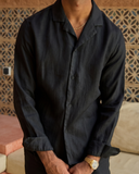 Black Linen Shirt