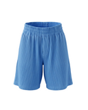 Baby Blue Pleated Shorts