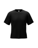 Black Pleated T-Shirt