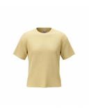 Yellow Pleated T-Shirt