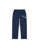 Men's navy straight leg joggers with gold jets print — Viesto World Cavalry