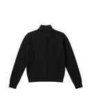 Marais Merino Wool Zip-Up — Black
